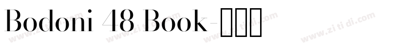 Bodoni 48 Book字体转换